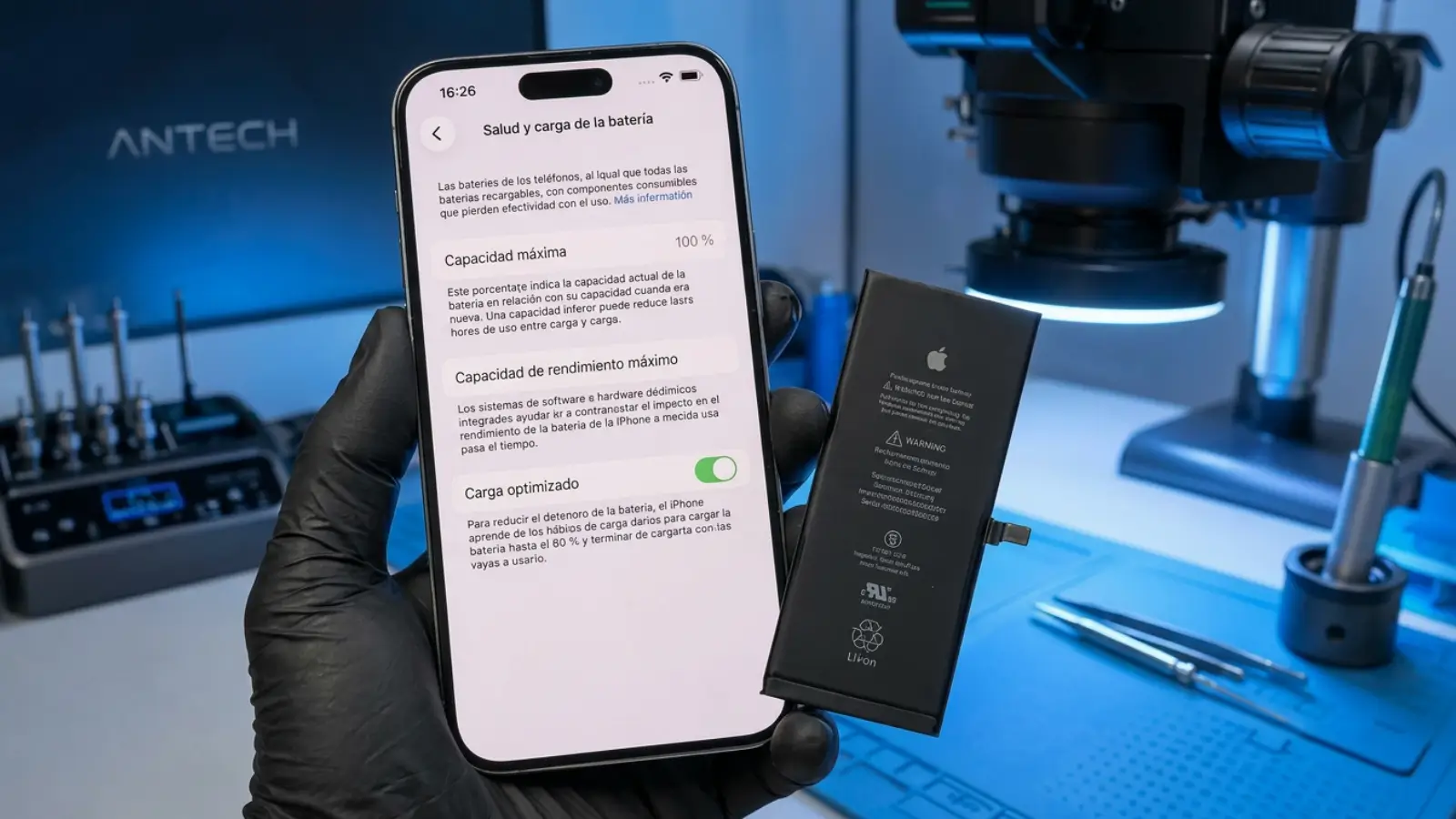 Cambio de batería iPhone en Benifaió